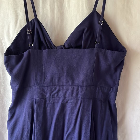 HYFVE HYFVE HYFVE size M navy blue button down thin strap dress - Picture 6 of 6